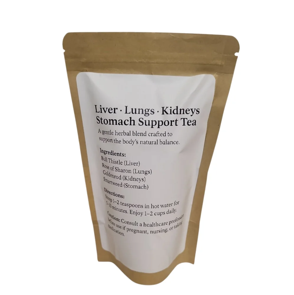 Liver Lungs Kidneys Stomach Support Tea  Wildcrafted Herbal Infusion